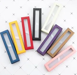 Pen Gift Box Transparent Window Paper Packaging Ballpoint Pens Pencil Cases Display Stand Rack School Office Supplies Stationery