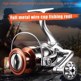 Spin Fishing Reel With Full Metal Line Cup Sea Long-Distance Cast Freshwater B2Cshop Baitcasting Reels1