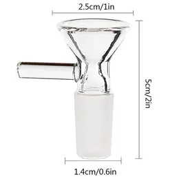 Hot Sell 14/ 18mm Herb Hookahs Slide Dab Pieces Glass Bowls Dry Bowl Tobacco Bowls Ash Catcher For Bongs Water Pipes Rig