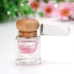 ZEJIA 6Ml*10Pcs Mini Automobile Perfume Bottles Air-Conditioning Liquid Containers Glass Adjustable Perfume Cases