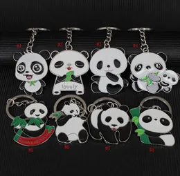 Party Favor Lovely Panda Brelok Keyring Plecak Wisiorek Hurtownie Key Holder Promocja Promocja Prezent SN5596