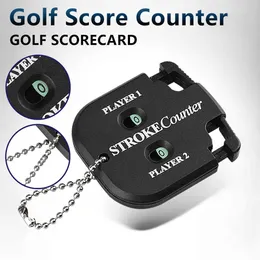 Mini Handy Contatore del punteggio del golf Contatore del punteggio del golf Contatore dei colpi Contatore del punteggio del putt a due cifre Custode del punteggio a due cifre con portachiavi Accessori per l'allenamento del golf Accessorio per il golf