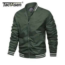 TACVASEN Freizeitjacke Herren Frühling/Herbst Pilotenstil Mäntel Army Bomber S Wind Baseball Oberbekleidung Mantel Jungen 211008