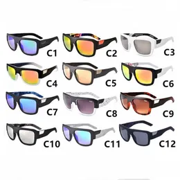 12 Kolory 7944 Okulary sportowe Kolorowe Okulary Okulary Duża Rama Marka Okulary przeciwsłoneczne Fox Decortu