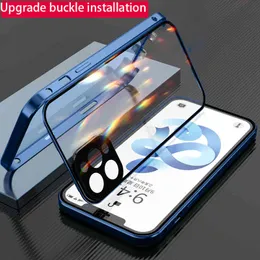 Metal 360 Cases 11 Pro max buckle installation Glass x xr case funda Bumper luxury coque phone cover