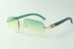 직접 판매 디자이너 선글라스 3524024, 청록색 나무 사원 안경, 크기 : 18-135 mm