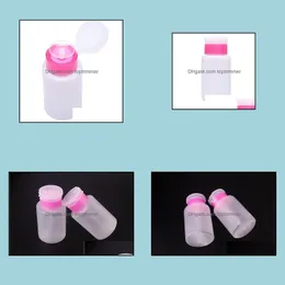 Salon Health Beauty160Ml Empty Pump Dispenser Liquid Gel Polish Remover Lock Safety Clean Bottle For Nail Art Drop Delivery 2021 Ppr7I
