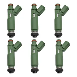 6PC Originalbränsleinjektorer Dysor 23250-22040 23209-22040 23250-0d040 Lämplig för Toyota