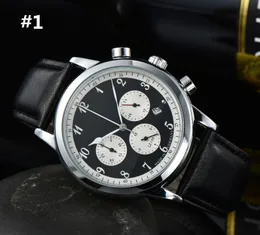 2021 Wysokiej jakości mężczyźni luksusowe zegarki sześć ściegów serii Wszystkie tarcze robocze męskie zegarek kwarcowy Niemcy top marki zegar okrągły kształt mody prezent