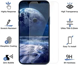 Per Iphone 13 12 Mini Pro MAX HD Proteggi schermo trasparente 9H Custodia antigraffio senza bolle Custodia infrangibile Vetro temperato amichevole con confezione