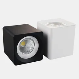 Taklampor Ytmonterad Dimbar LED-downlights 9W / 12W / 15W / 20W COB-plats 85 ~ 265V Bakgrundslampor Inomhusbelysning