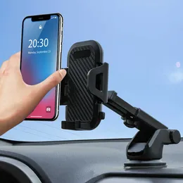 Ny universell mobiltelefonhållare för biltelefon Mount Car Phone Holder Dashboard Windshield Air Vent Long Arm Stark sugstent