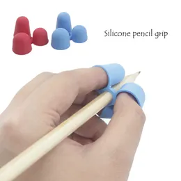 Dzieci anty -krótkowzroczność Pencil Grip 3 palce silikonowe przeciw poślizgi dobre dla oczu piszę pazur naukę zabawek DH8576