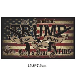 2024 U.S. Presidential Election Trump Car Sticker Law and Order Gun Second Amendment Stickers