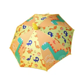 Paraplyer Barntecknad Anti-UV Parosal Kvinnor Tre Fällande Vattentät Regn Girl och Pojkar Sun Paraguas Paraply