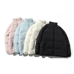 Winter Jacket Men Parkas Thicken Warm Coat Mens Stand Collar Jackets Bubble Color Women Parka Fashion Streetwear 6Xl 211206