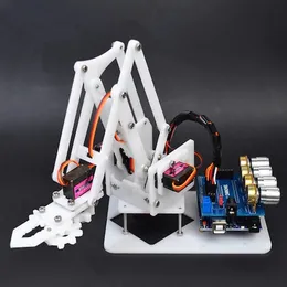 Acrylic Assembled Robot Arm Upgraded With MG90S Servo