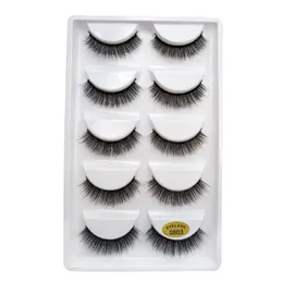 G800 3D Mink Lashes Thick Lash 5 Pairs in one Packaging Box Crisscross Winged Natural Long No Fall Off Wholesale Makeup Eyelashes