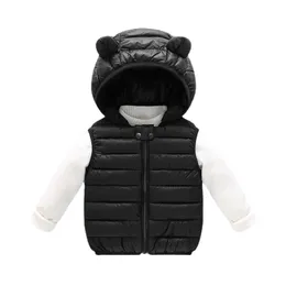 Yelek Küçük Çocuk Yelek Çocuk Pamuk-Yastıklı Kalınlaşmak Dış Giyim Bebek Boygirls Kış Sıcak Ceket Giysileri Tops