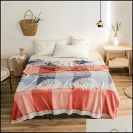 Filtar Textiles Hem GardenBlankets BedsPread Blanket 200x230cm hög densitet Super mjuk flanell till på för soffan / sängen / bilen bärbar plai