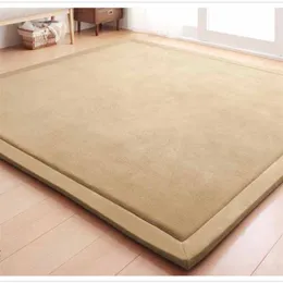 Chpermore Simple Tatami Mats Large Carpets Thickened Bedroom Carpet Children Climbed Playmat Home Lving Room Rug Floor Rugs 220301