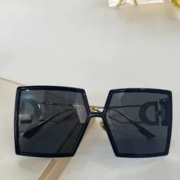 modedesigner solglasögon för kvinnor Speciellt UV-skyddsglasögon Vintage stor fyrkantig ram Toppkvalitet gratis Com With Package Black Gold Grå Lins