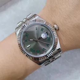 ST9 stalowy zegarek Wimbledon Dial Bezel 41mm automatyczne mechaniczne zegarki na rękę jubileuszowy pasek szafirowe szkło ruch męskie zegarki
