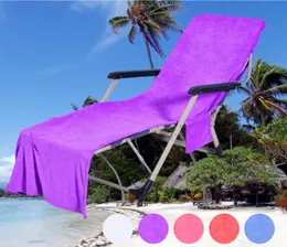 Fodera per sedia da spiaggia Coperte da salotto a 9 colori portatili con asciugamani a tracolla Coperta spessa a doppio strato