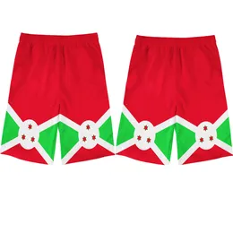 BURUNDI youth men's shorts free custom made name number bdi country nation flag bi french burundian print photo pants