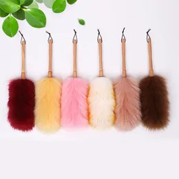 Household Cleaning Anti-static Wool Brush Multi-color Optional Adjustable Microfiber Dust Removal Duster Home Clearn Tool