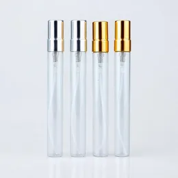 100 pcs / lote 10ml recarregável frasco de perfume vazio de alumínio s atomizador de alumizador cosmético recipiente