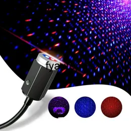 3 색 USB 엔터테인먼트 자동차 라이트 프로젝터 레이저 LED 라이트 스타 분위기 7 조명 효과 장식 침실 자동차 제품