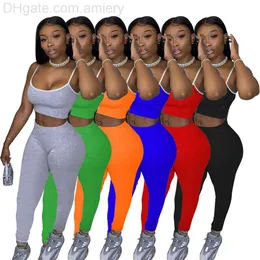 Women Sling Tracksuits Two Piece Outfits Summer Fashion Womens Short Sleeves Sexy Trousers Set Plus Size Women Clothing
