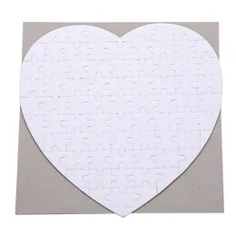 심장 모양의 승화 공백 퍼즐 지그 소 퍼즐 DIY 퍼즐 열 프레스 전송 공예 빈 퍼즐 승화 퍼즐 공백