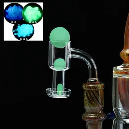 DHL Fumar Terp Slurpers Banger Quartz com 3 Pérolas (Big, Medium, Pequeno) Set Brilho em Dark Vacuum Slurper Nails para Bongs de Vidro