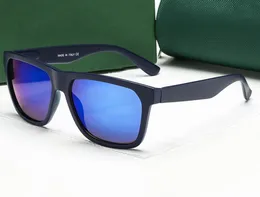 Moda de verão Moda Os óculos de sol do vento que conduzem plástico Man UV 400 ao ar livre Glasse Glasse Queda de solas de ciclismo à prova de vento óculos frios de homens e mulheres sem caso
