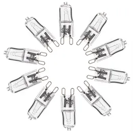 20PCS Dimmable G9 Halogen Bulb 25w 40w 60w 110V 220V 2700K Warm White For Wall Lamp Clear Glass Each With An Inner Box