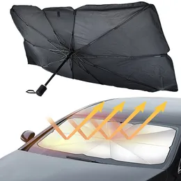 New New Summer Car Umbrella Type Car Sunshade Protector Umbrella For Auto Front 2 Model Can Choose