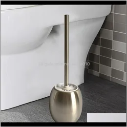 Brushes Bath Home & Garden Drop Delivery 2021 3 In 1 Stainless Steel Holders Nylon Cleaning Brush Toilet Chrome Wc Holder Bathroom Accessorie
