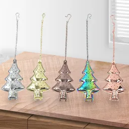 Colored Christmas Tree Stainless Steel Tea Strainer Infuser Tool