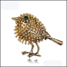 Pins, Brooches Jewelry Vintage Bird Lovely Little Birds Dress Collar Suit Sweater Banquet Decoration Women Brooch Hijab Pins Drop Delivery 2