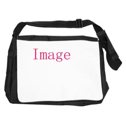 10pcs Messenger Bags Sublimation DIY White Blank Canvas 16inch Large Capacity Flap Cover Cross Body Bag