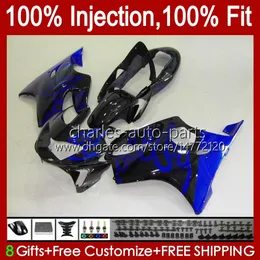 Stampo ad iniezione Blue Flames Body per HONDA CBR 600 F4 FS CC 600F4 600CC 1999-2000 Carrozzeria 54No.4 100% Fit CBR600F4 CBR600 F4 99 00 CBR600FS 1999 2000 Kit carenatura OEM