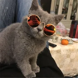 Trendy Pet Glasses Cat Dog Outdoor Solglasögon Personlighet Rolig Huvudbonad Husdjur Skyddsglas Valp Tillbehör