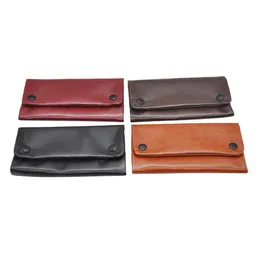 2022 new PU Leather Tobacco Pouch Bag Pipe Cigarette Holder Waterproof Smoking Paper Holder Wallet Bag Portable Tobacco Storage Bags