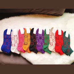 Meias de tornozelo com letras brilhantes multicoloridas com etiqueta para mulheres e meninas, meias para festa de presente de alta qualidade preço de atacado