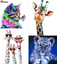 4-pack diy pintura de diamante, 5d resina brilhante animal arte pinturas kits para adultos e crianças, pendurado na parede como decoração de escritório em casa wwer