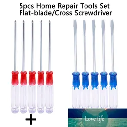 5PCS Metal Home Repair Tools Ställ liten precision Flat-Blade / Cross skruvmejsel 125mm