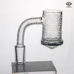 Accesorios para fumar Brazalete de cuarzo con fondo de diamante con patrón de tallado profundo y profundo DAB rig 839