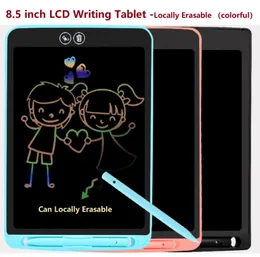 8,5 tum Färgrik LCD-ritningstavla enkelhet Lokalt raderbara elektroniska grafiska handskriftsplattor för gåva